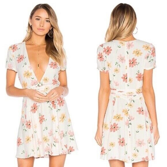 Privacy Please NWT Minden Mini Wrap Dress - Picture 1 of 13